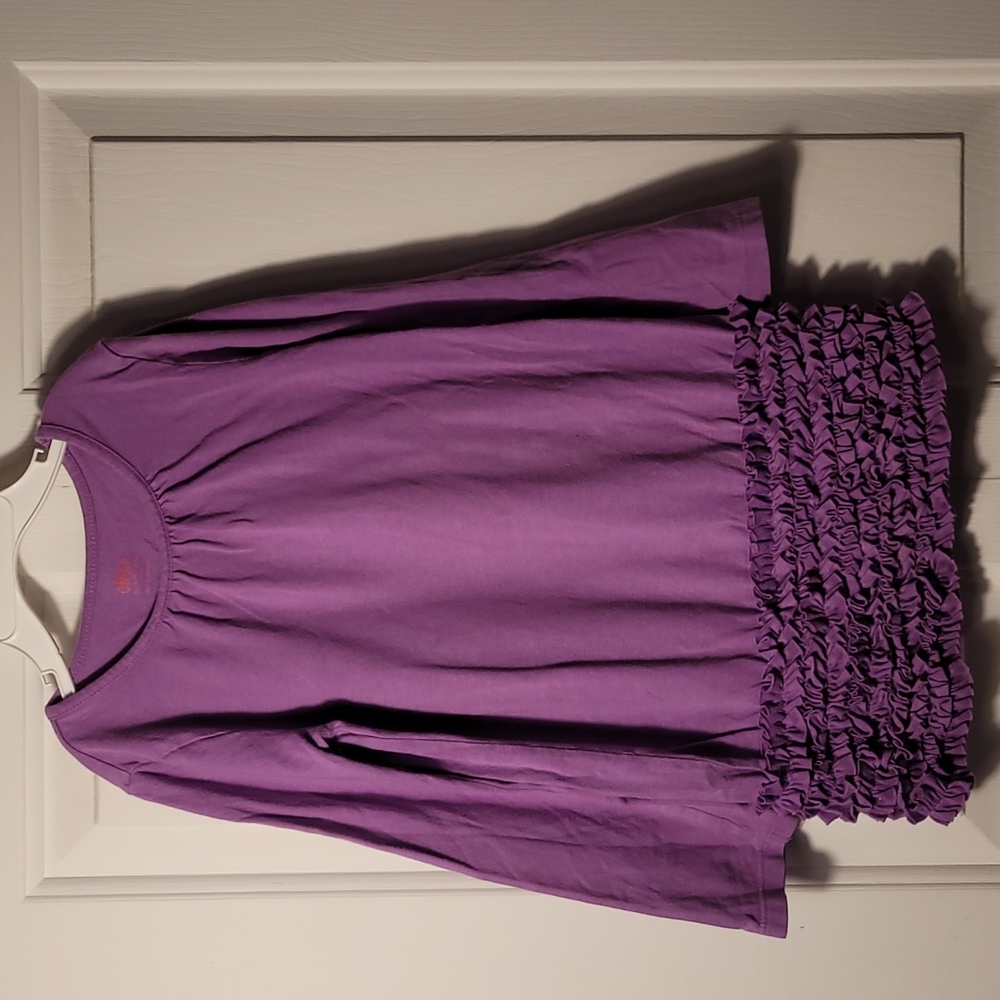 Circo Girls 5T long sleeve purple ruffle casual dress